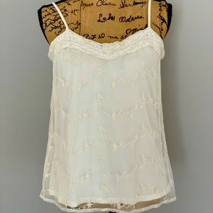 Lucky 🍀 Brand statement lacy tank top.